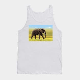 Elephant At Sunrise Tank Top